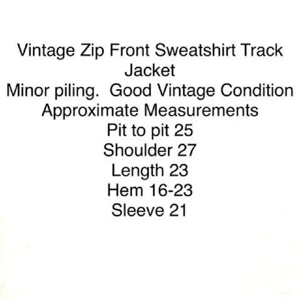 Main Event Sweatshirt Track Jacket Vintage Women's Gray Blue Zip Front Size L - Picture 7 of 13